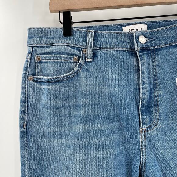 Pistola Blue Ankle & Cropped Jeans 32 Lennon High Rise - Picture 10 of 16